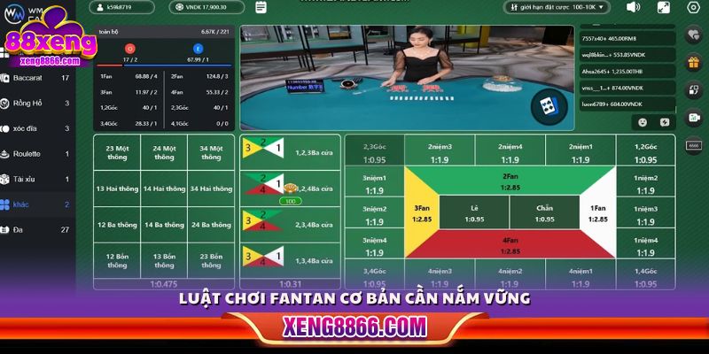 Quy tắc chơi Fantan chi tiết cho người mới bắt đầu